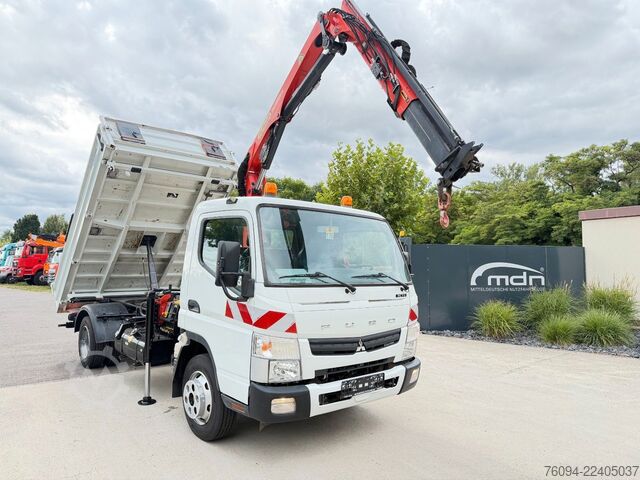 Lastbilmonterad kranbil FUSO Canter 7C15 Kipper KRAN Palfinger AHK  3to
