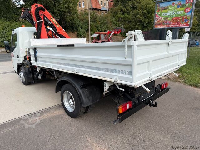 Lastbilmonterad kranbil FUSO Canter 7C15 Kipper KRAN Palfinger AHK  3to