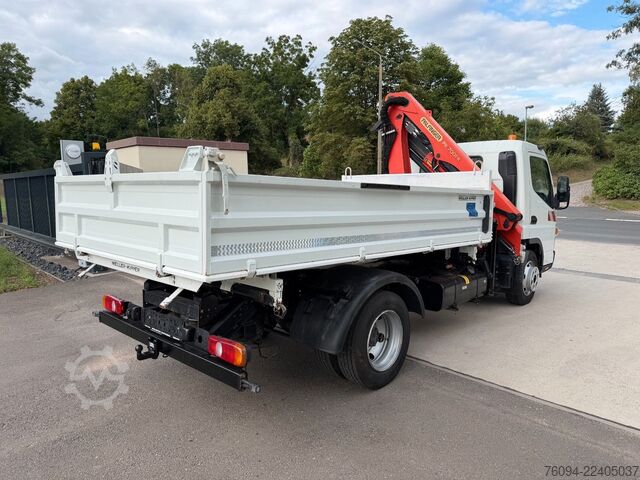 Lastbilmonterad kranbil FUSO Canter 7C15 Kipper KRAN Palfinger AHK  3to