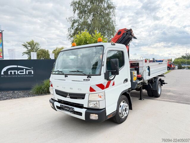 Lastbilmonterad kranbil FUSO Canter 7C15 Kipper KRAN Palfinger AHK  3to