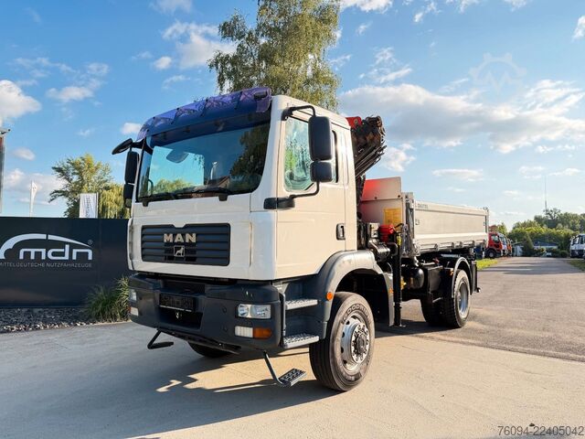 Billenő teherautó MAN TGM 18.330 4x4 Kipper KRAN 17m FUNK AHK