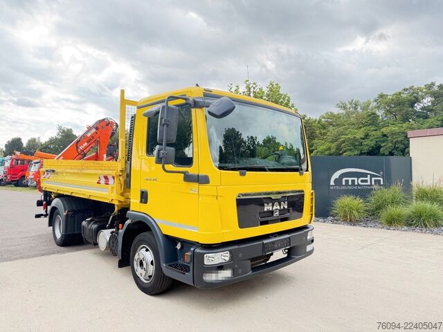 Trostrani kiper kombi MAN TGM 8.180 Kipper KRAN Greifer