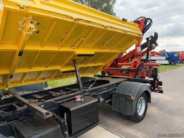 Trostrani kiper kombi MAN TGM 8.180 Kipper KRAN Greifer