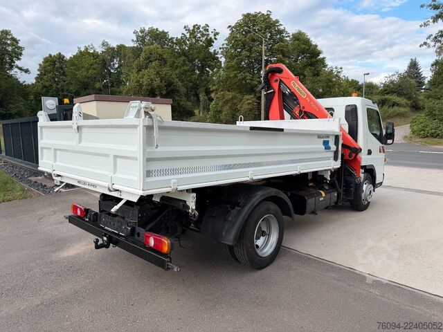Tippbil skåpbil FUSO Canter 7C15 Kipper KRAN Palfinger AHK  3to