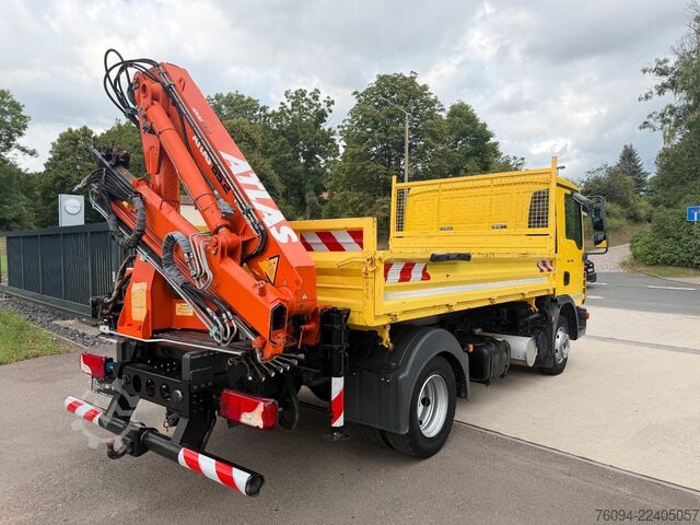 Kamion sa kranom furgon MAN TGM 8.180 Kipper KRAN Greifer