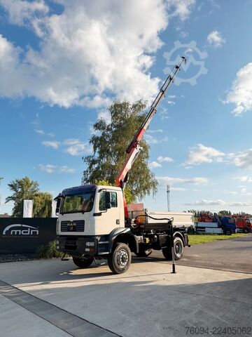 Teherautóra szerelt daru MAN TGM 18.330 4x4 Kipper KRAN 17m FUNK AHK