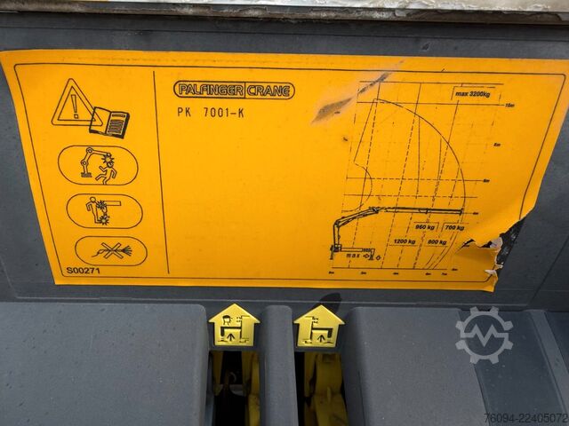 Trostrani kiper kombi FUSO Canter 7C15 Kipper KRAN Palfinger AHK  3to