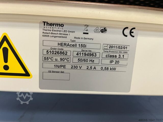 CO2-incubator CU Thermo Fisher Scientific Heracell 150 i