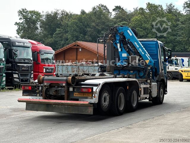 Kanca kasalı yük kamyonu (roll-off) VOLVO FM 410 8x4 BL Tridem VDL & ATLAS 206.3E LK *10 m