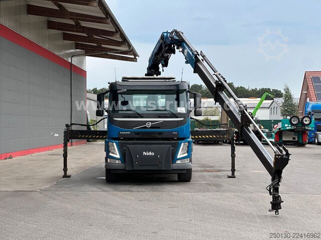 Kanca kasalı yük kamyonu (roll-off) VOLVO FM 410 8x4 BL Tridem VDL & ATLAS 206.3E LK *10 m