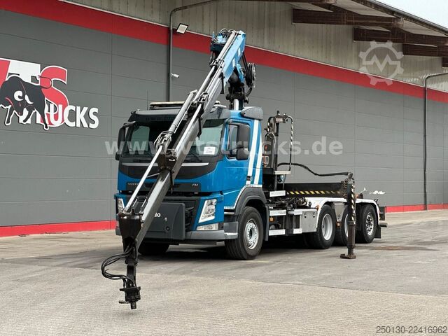 Kanca kasalı yük kamyonu (roll-off) VOLVO FM 410 8x4 BL Tridem VDL & ATLAS 206.3E LK *10 m