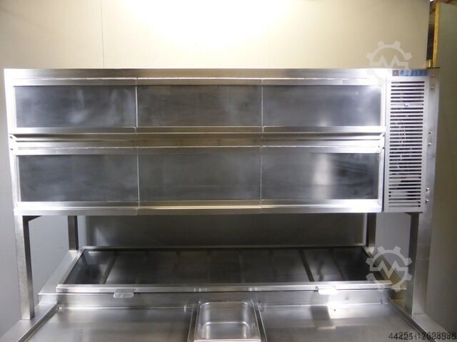 Rack di raffreddamento mobile per il raffreddamento del catering Stelux 2 Kühlzonen für 9 GN Behälter