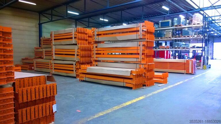 Zware plank NEDCON - 2 x 8,5 m, 3,5 m hoch McPalettenregal - 3 Traversen-Eb.