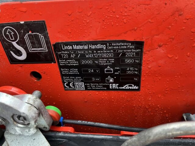 Transpalette manuel Linde T20AP