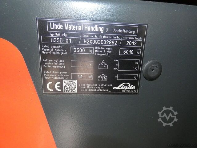 Περονοφόρα περονοφόρα ανυψωτικά Linde H 35D-01-393