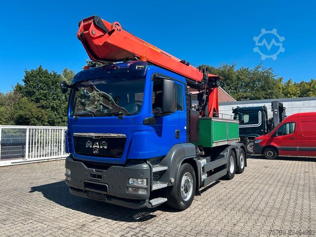 Lastbilmonteret kran MAN 28.400 Dachdeckerkran PK 40001 28 Meter 6x4-4