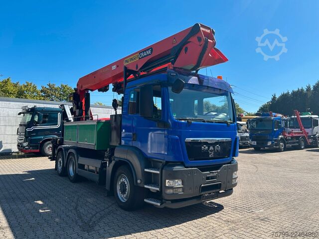 Lastbilmonteret kran MAN 28.400 Dachdeckerkran PK 40001 28 Meter 6x4-4