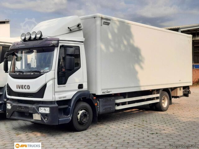 Kassevogn IVECO ML 140 E 28 Koffer 7,3 m LBW 1,5 t AHK 3-Sitzer