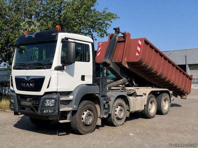 Autocamion cu cârlig pentru containere MAN TG-S 35.460 BB 8x4 Abrollkipper VDL 25to Funk