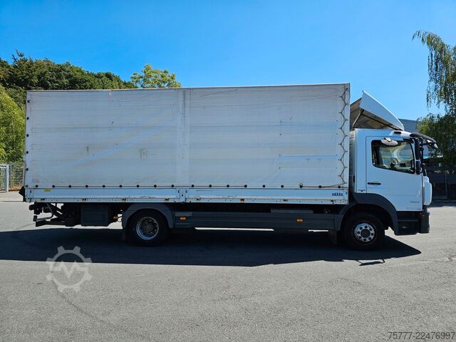 Plattewagen met zeil MERCEDES-BENZ Atego 12-24 PL-SP- Blatt/Luft- Klima- LBW
