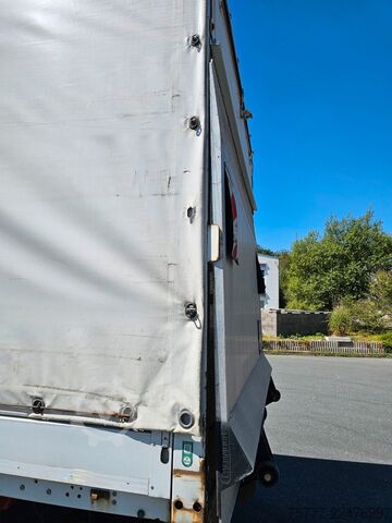 Plattewagen met zeil MERCEDES-BENZ Atego 12-24 PL-SP- Blatt/Luft- Klima- LBW