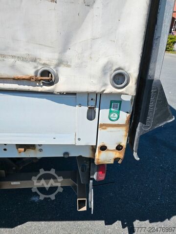 Plattewagen met zeil MERCEDES-BENZ Atego 12-24 PL-SP- Blatt/Luft- Klima- LBW