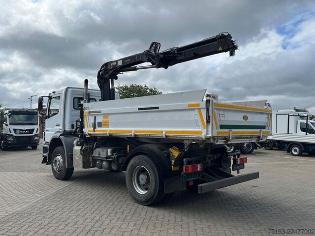 Camion basculante trilateral MERCEDES-BENZ Axor 1826 K 4x2 2-Achs Kipper Kran Greiferst. de