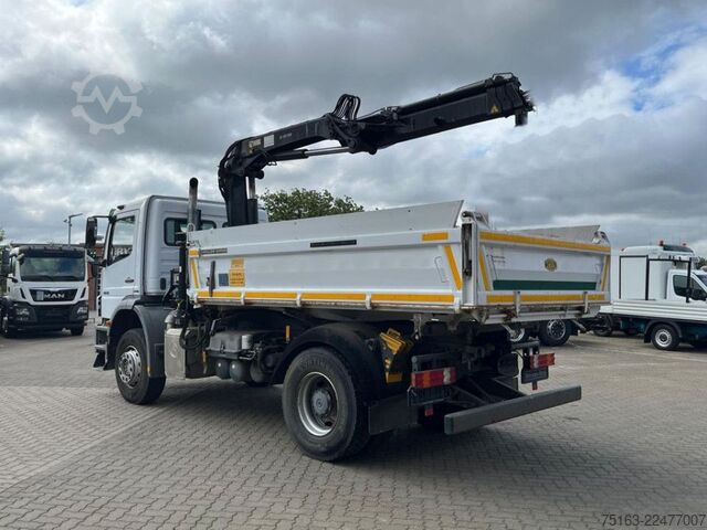 Camião basculante MERCEDES-BENZ Axor 1826 K 4x2 2-Achs Kipper Kran Greiferst. de