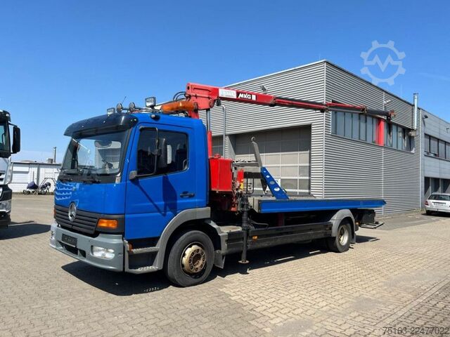 Lastbilmonteret kran MERCEDES-BENZ Atego 1218 L Pritsche Kran Verschiebepl.+Brille