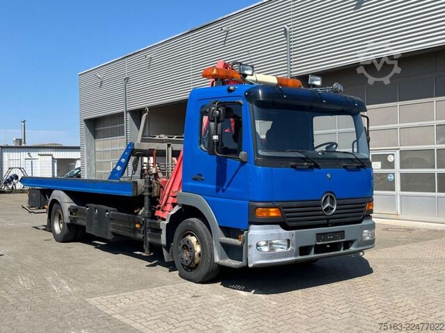 Lastbilmonteret kran MERCEDES-BENZ Atego 1218 L Pritsche Kran Verschiebepl.+Brille