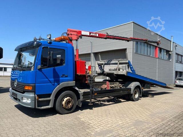 Lastbilmonteret kran MERCEDES-BENZ Atego 1218 L Pritsche Kran Verschiebepl.+Brille