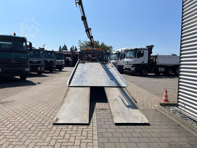 Autotransporter MERCEDES-BENZ Atego 1218 L Pritsche Kran Verschiebepl.+Brille