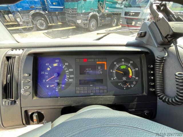 Autotransporter MERCEDES-BENZ Atego 1218 L Pritsche Kran Verschiebepl.+Brille