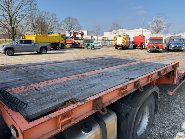 Low loader semi-trailer Reisch RPTS 35/24 Tiefladerauflieger Container