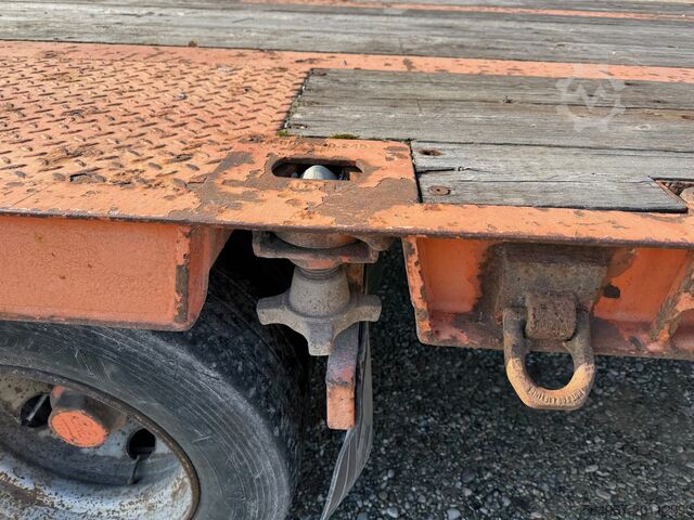 Low loader semi-trailer Reisch RPTS 35/24 Tiefladerauflieger Container