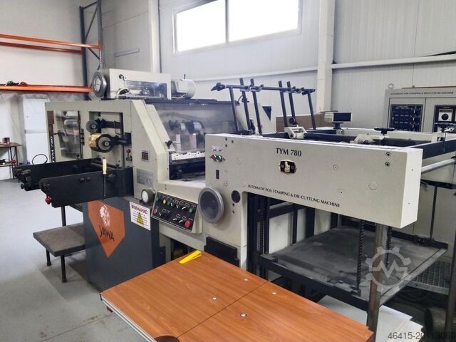 Máquina cortadora de papel Yawa TYM 780 Die cutting Hot Foil