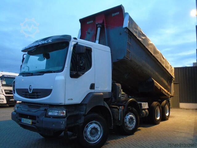 Kipper Renault Kerax 410DXI + 8X4 + MANUAL + SPRING
