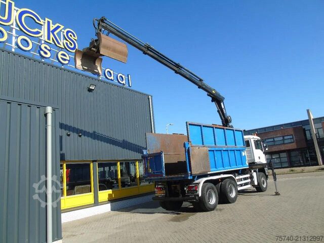 3 oldalú billenő MAN TGX + 6x6 + HIAB 166 E3 HIPRO + 3SIDE TIPPER