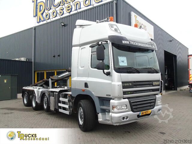 Containertransport (kabelsysteem) Ginaf X 4243 TS + EURO 5 + 8X4 + MANUAL