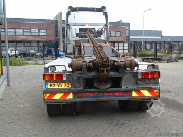 Containertransport (kabelsysteem) Ginaf X 4243 TS + EURO 5 + 8X4 + MANUAL