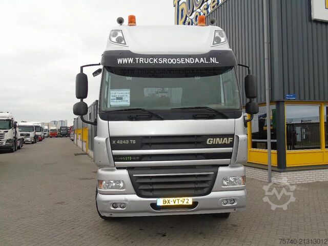 Containertransport (kabelsysteem) Ginaf X 4243 TS + EURO 5 + 8X4 + MANUAL