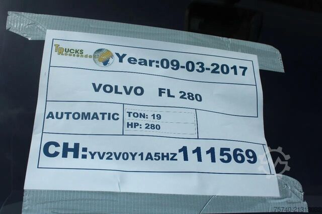 Koel-vriestransport Volvo FE 280 + CARRIER + ATP/FRC + LIFT /EURO 6/ 19T