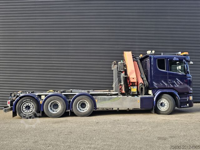 Kanca kol sistemi Scania G490 8x4*4 / PALFINGER CRANE + HOOKLIFT