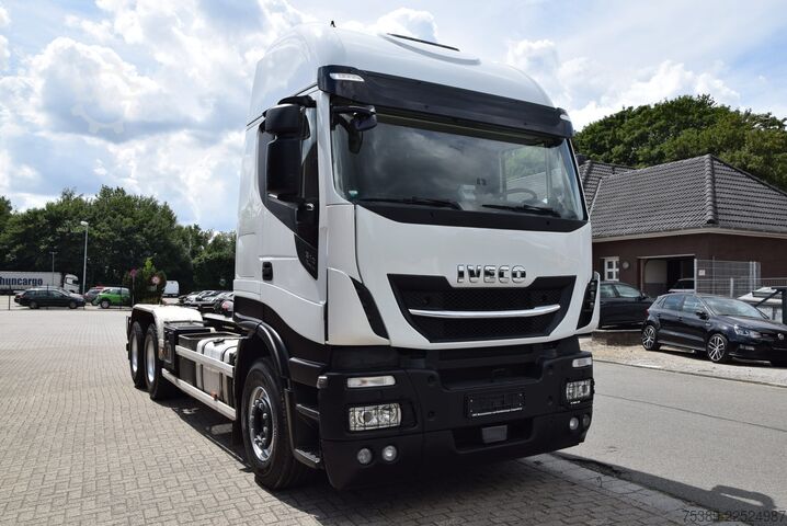 Kipper LKW Iveco Stralis 510 Highway HiabAbrollkipper 6X4