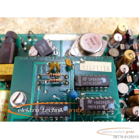 Composant AGIE Agie MJG 2119 A Zch 615072.6 + Step motor driver REX MJG 2113 A 629753.5