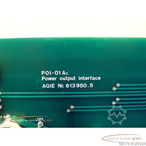 AGIE-component AGIE POI-01 A2 Power Output Interface 613950.5