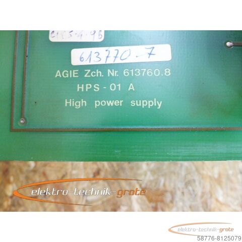 Component AGIE Agie Zch High power supply HPS-01 A 613.760.8