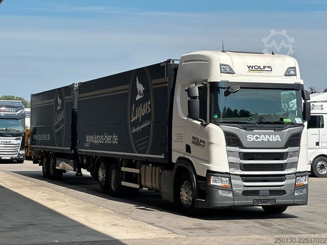 Φορτηγό μεταφοράς ποτών SCANIA R410 6x2 LL EWERS Getränketransport Zug mit LBW