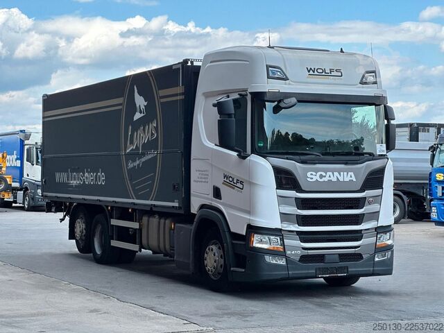 Φορτηγό μεταφοράς ποτών SCANIA R410 6x2 LL EWERS Getränketransport Zug mit LBW
