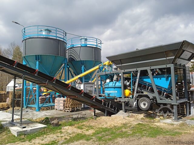 Constmach Mobile Concrete Batching Plant Small mobile concrete batch plant 30M3